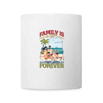 La famille est un cadeau qui dure pour toujours 6 --cadeau-- - Mug blanc - blanc - Devant