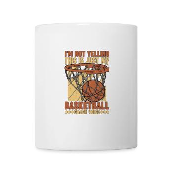 This Is Just My Basketball Coach Voice 1 - Mug - white - Front