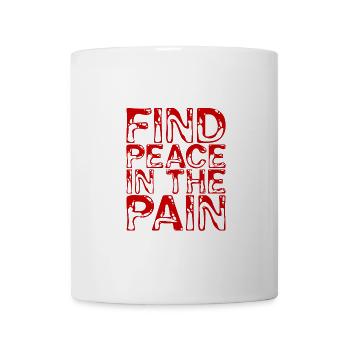 Trouver la paix dans la douleur 2 - Mug blanc - blanc - Devant