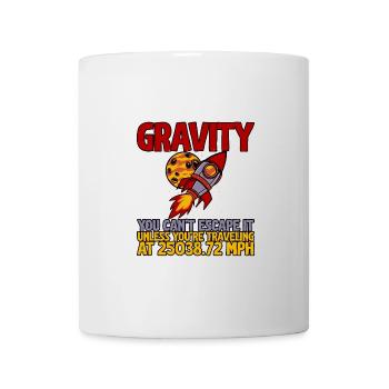 La gravité, on n’y échappe pas 2 - Mug blanc - blanc - Devant