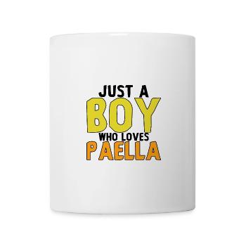 Just A Boy Who Loves Paella - Tasse - Weiß - Vorne