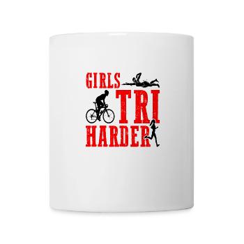 Girls Tri Harder 5 - Mug - white - Front