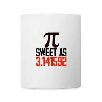 Sucré Comme 3.141592 4 - Mug blanc - blanc - Devant