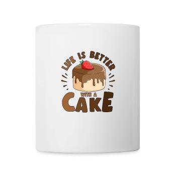 Cake Baker Life Is Better With A Cake Cupcake - Mug - white - Front