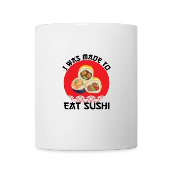 Amateur de cuisine japonaise, on m’a fait manger des sushis - Mug blanc - blanc - Devant