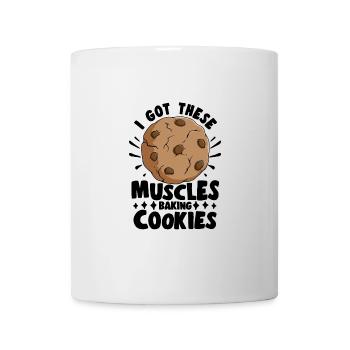 Cake Baker I Got These Muscles Baking Cookies - Tasse - Weiß - Vorne