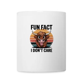 Schottisches Hochlandrind Highland Cattle - Tasse - Weiß - Vorne