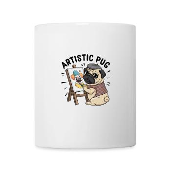 Mops Hundehalter Mops Liebe Malen Kunst - Tasse - Weiß - Vorne