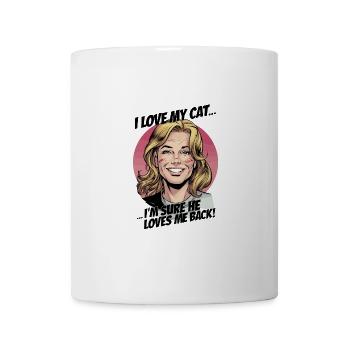 I love my Cat I'm Sure He Loves Me Back - Tasse - Weiß - Vorne