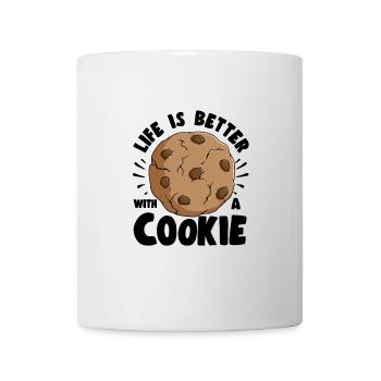 Cake Baker life Is Better With A Cookie Gift - Tasse - Weiß - Vorne
