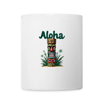 Tiki Kultur Maori Maske für einen Tkik Fans - Tasse - Weiß - Vorne