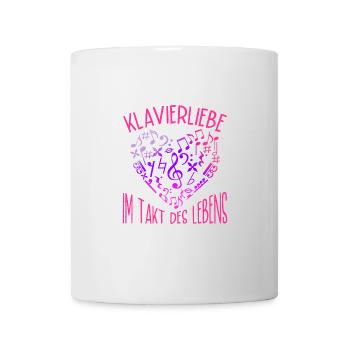 Piano Pianiste Piano Love Piano - Mug blanc - blanc - Devant
