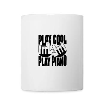 Klavier Pianiste Play Cool Play Piano - Mug blanc - blanc - Devant