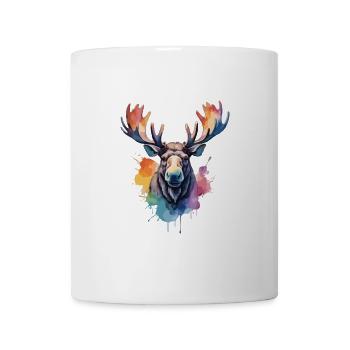Moose Cool King of the Forest Watercolors - Mug - white - Front