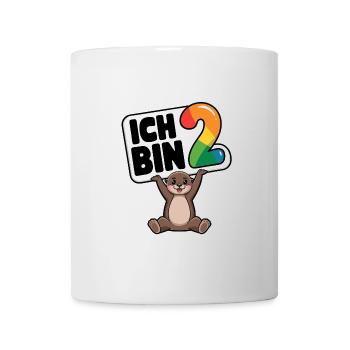 Ich bin 2 Jahre zweiter Geburtstag - Tasse - Weiß - Vorne