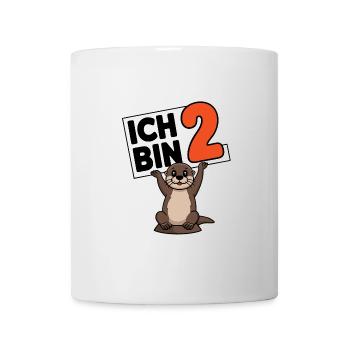 Ich bin 2 Jahre zweiter Geburtstag - Tasse - Weiß - Vorne