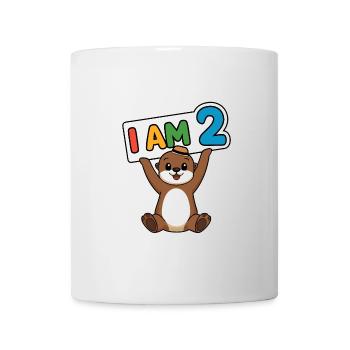 Ich bin 2 Jahre zweiter Geburtstag - Tasse - Weiß - Vorne