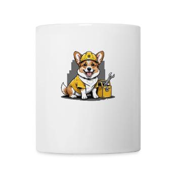 Dog Construction Worker Dog Dog Love Gift - Mug - white - Front