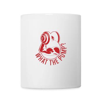 Fitness Motivation Bodybuilder What The Pump Gym - Tasse - Weiß - Vorne