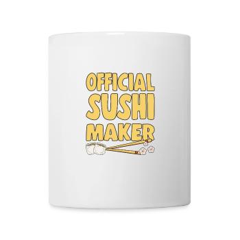 Amateur de cuisine japonaise Fabricant officiel de sushis - Mug blanc - blanc - Devant