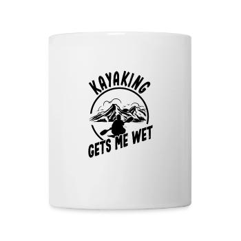 Le kayak me mouille | Kayak drôle - Mug blanc - blanc - Devant
