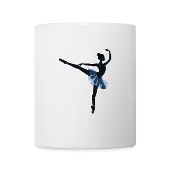 Black and White Ballet Dancer Illustration - Mug - white - Front