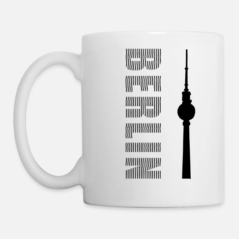 Berlin line font - Mug - white
