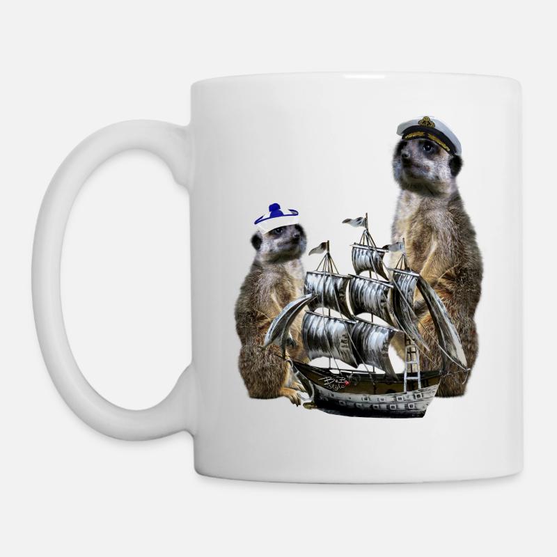 Kapitän-Erdmännchen - Tasse - Weiß