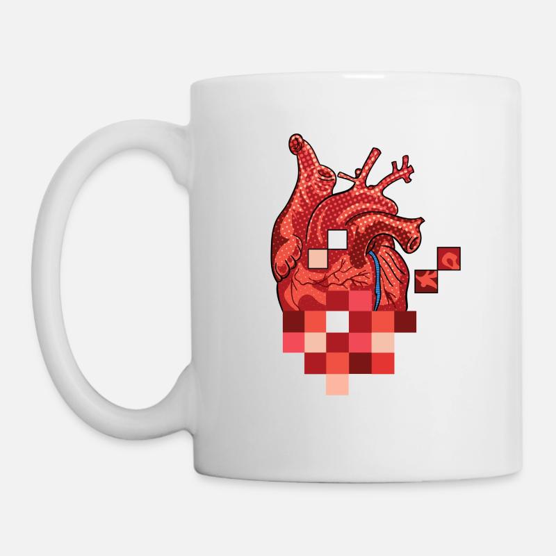 Pop (he) art - Tasse - Weiß