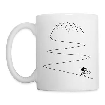Mtb mountain bike bicycle cycling cycling - Mug - white - Left