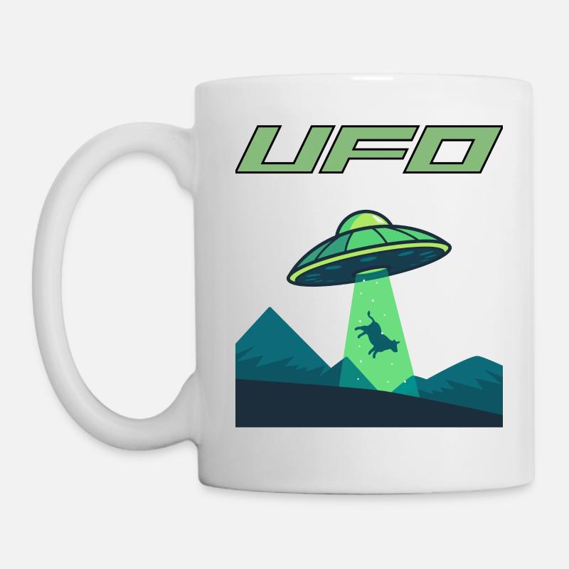 UFO beam - Mug blanc - blanc