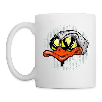 Lowbrowart Duck - Tasse - Weiß - Links