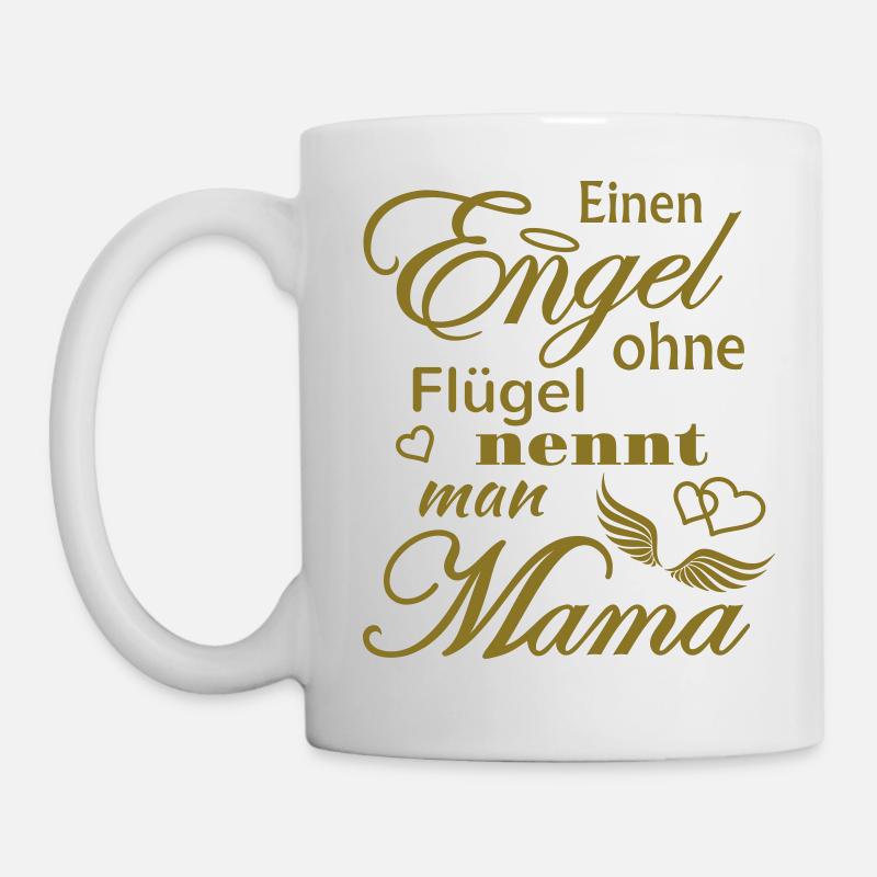 Beste Mama Welt Engel ohne Flügel Mutter Muttertag - Tasse - Weiß
