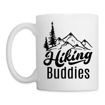 Hiking Buddies Mountains Nature Forest Hike Friends - Mug - white - Left
