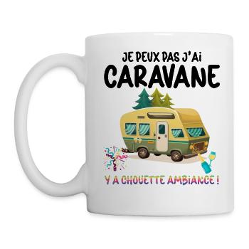Caravane Cadeau Humour Chouette Ambiance - Mug blanc - blanc - Gauche