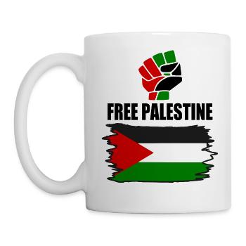 Free palestine - Mug - white - Left
