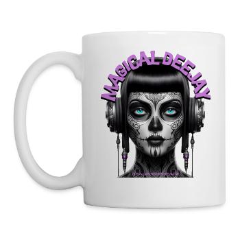 MAGICAL DEEJAY - Cool Woman with Headphones! - Mug - white - Left