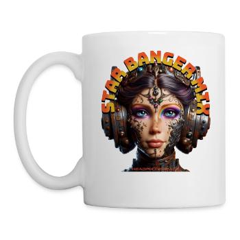 STAR BANGER MIX - Cool Princess with Headphones! - Mug - white - Left