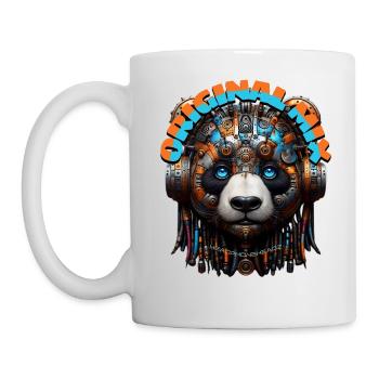 ORIGINAL MIX - Cool Panda with Headphones! - Mug - white - Left