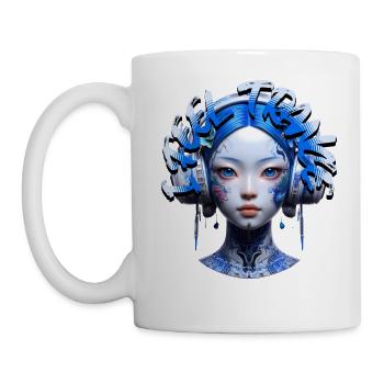 I FEEL TRANCE - Cool Human with Headphones! - Mug - white - Left