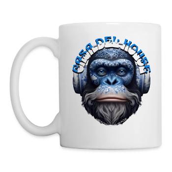 CASA DEL HOUSE - Cool Orangutan with Headphones! - Mug - white - Left