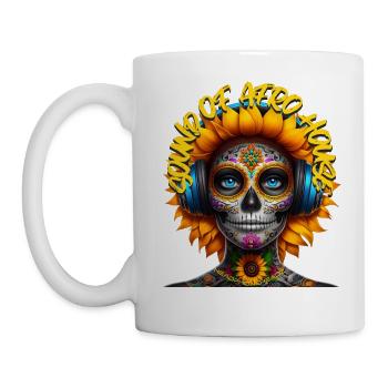 SOUND OF AFRO HOUSE - Cool Creature & Headphones! - Mug - white - Left