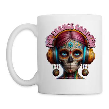 PSY-TRANCE CORAZÓN - Cool Woman with Headphones! - Mug - white - Left