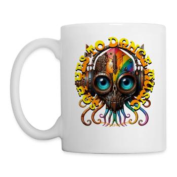 SAY YES TO DANCE MUSIC -Cute Creature & Headphones - Mug - white - Left