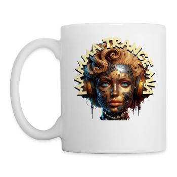 MAMMA TRANCE MIA - Cool Woman with Headphones! - Mug - white - Left