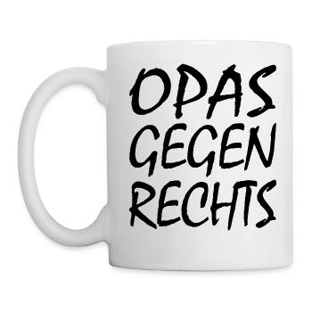 Opas gegen rechts - Tasse - Weiß - Links