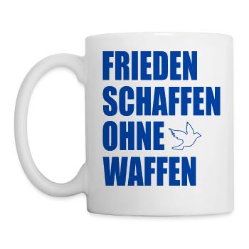 Frieden schaffen ohne waffen - Tasse - Weiß - Links