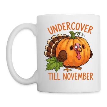 Undercover Truthahn - Tasse - Weiß - Links