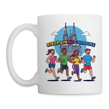 No Pain No Cologne - Tasse - Weiß - Links