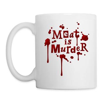 01_t_meatismurder - Mug - white - Left